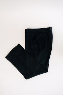 WOMEN - YACHT BLACK LINEN PANTS