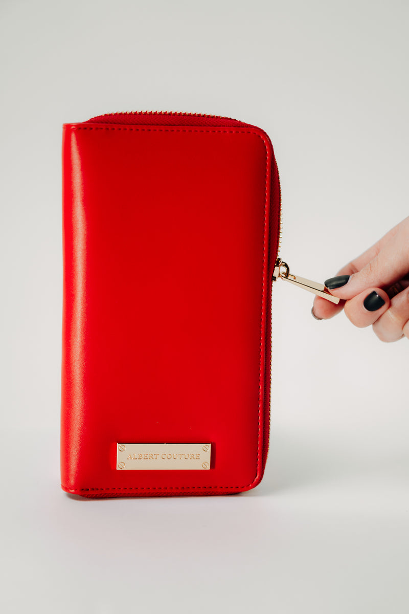 WOMEN: SABLE RED NAVY WALLET